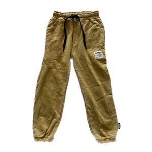 Nununu Plain Logo Loose French Terry Joggers in Light Brown 6-7